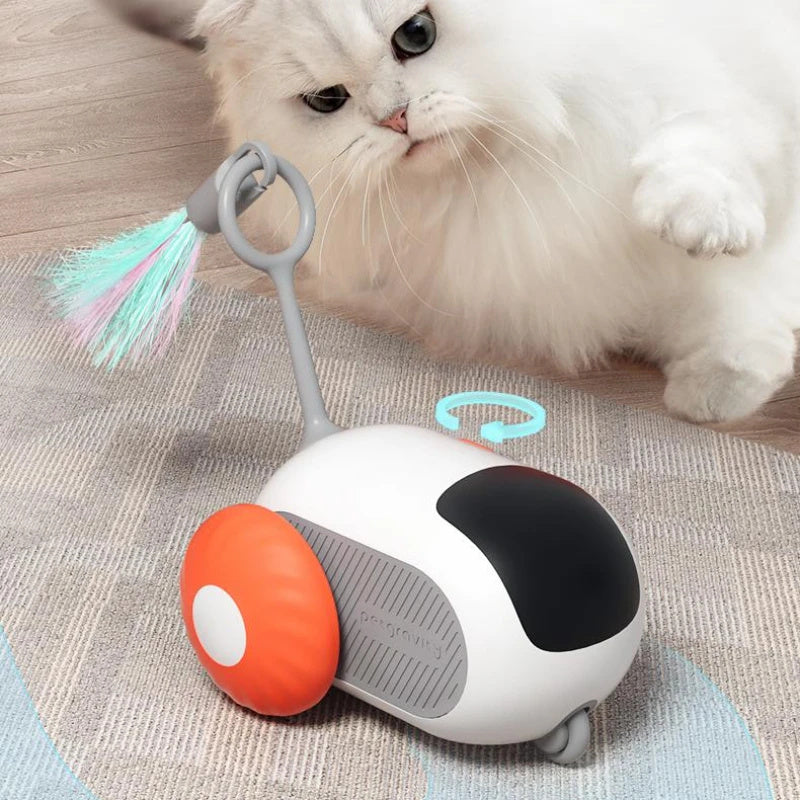 Remote Control Interactive Cat Car Toy USB Charging Chasing Automatic Self-moving Remote Smart Control Car