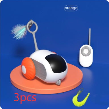 Remote Control Interactive Cat Car Toy USB Charging Chasing Automatic Self-moving Remote Smart Control Car