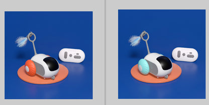 Remote Control Interactive Cat Car Toy USB Charging Chasing Automatic Self-moving Remote Smart Control Car