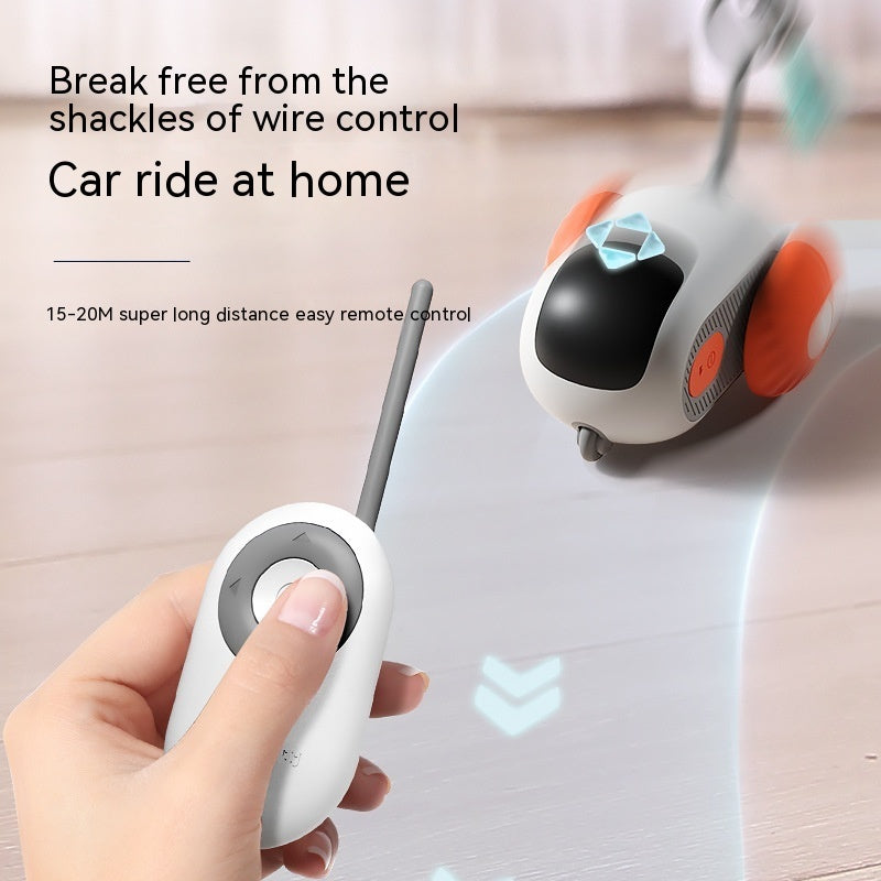 Remote Control Interactive Cat Car Toy USB Charging Chasing Automatic Self-moving Remote Smart Control Car