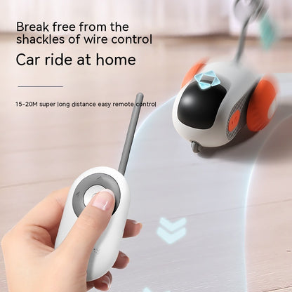 Remote Control Interactive Cat Car Toy USB Charging Chasing Automatic Self-moving Remote Smart Control Car